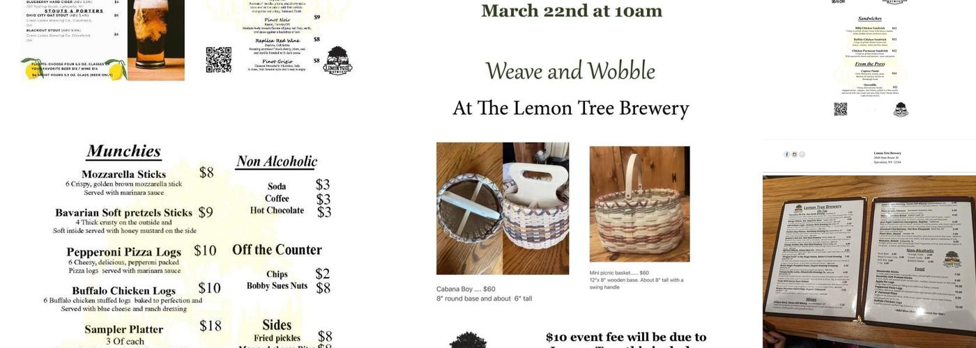 Lemon Tree Brewery Menu