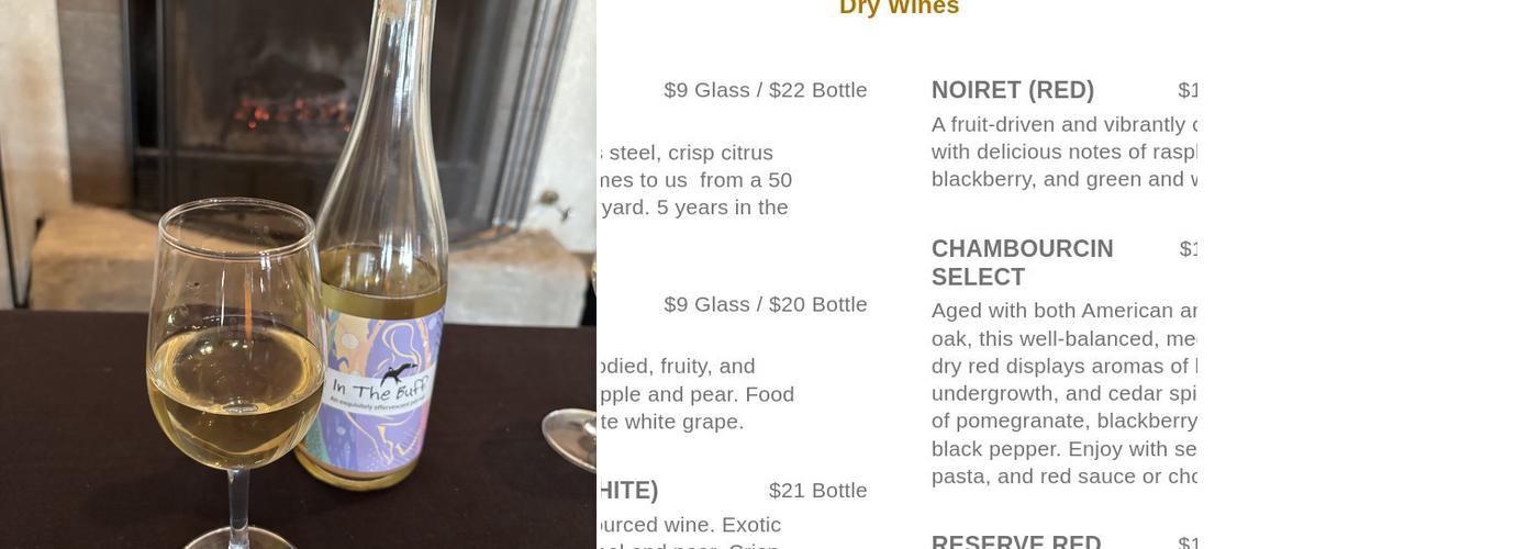 Nighthawk Vineyard & Winery Menu