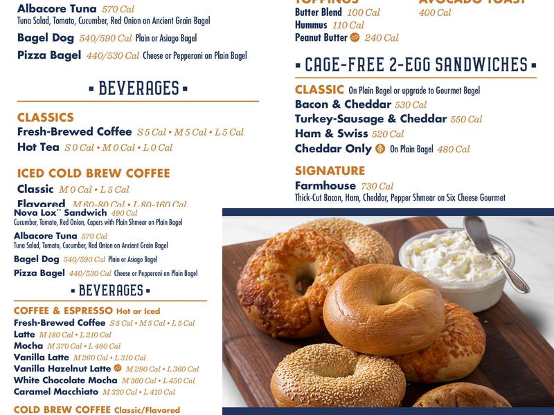 Noah's NY Bagels Menu