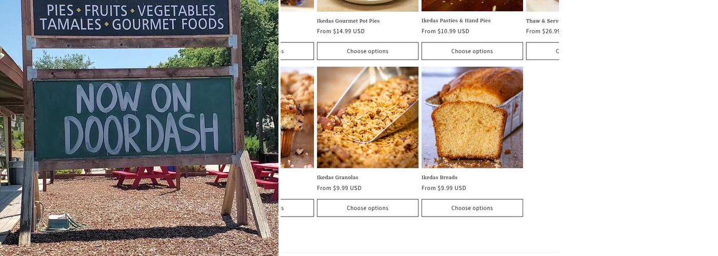 Ikeda's Markets Menu