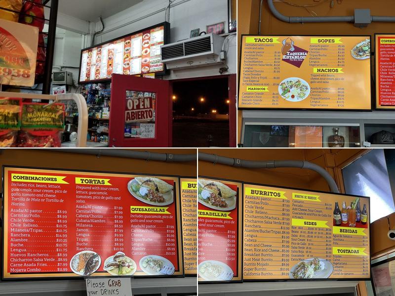 Establos Meat Market Menu