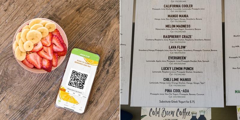 Juice It Up! Menu