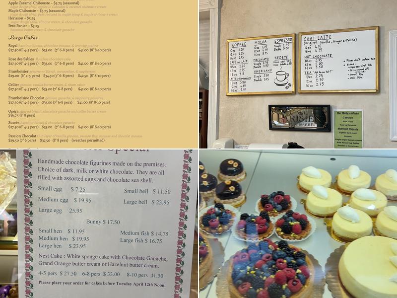 The Little Blue Owl Baking Company Menu