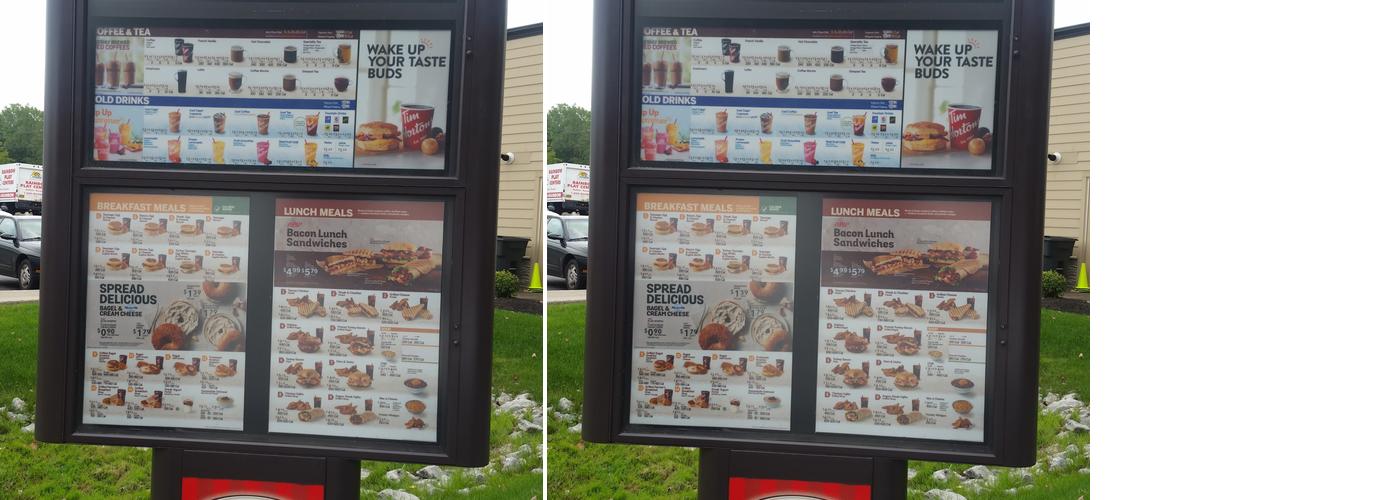 Tim Hortons Menu