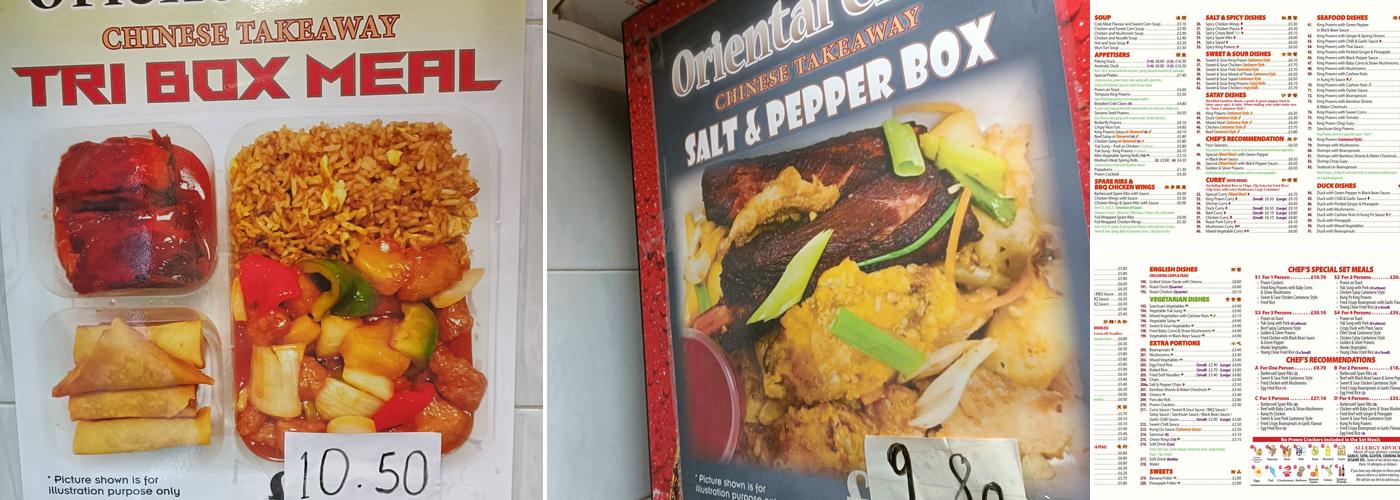 Oriental Chef Chinese Takeaway Menu