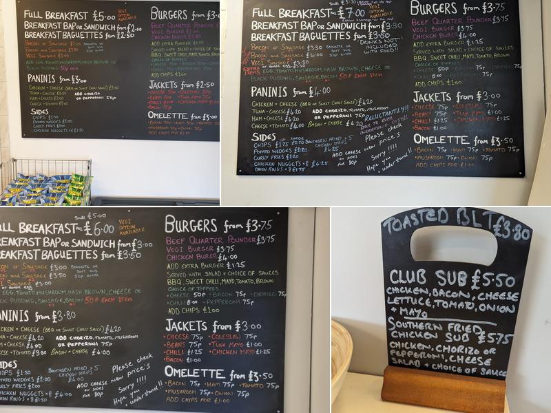 Cape Cafe Menu