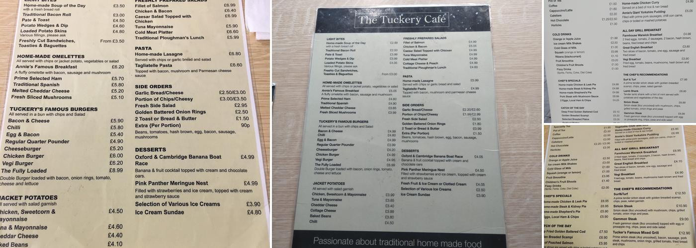 The Tuckery Menu