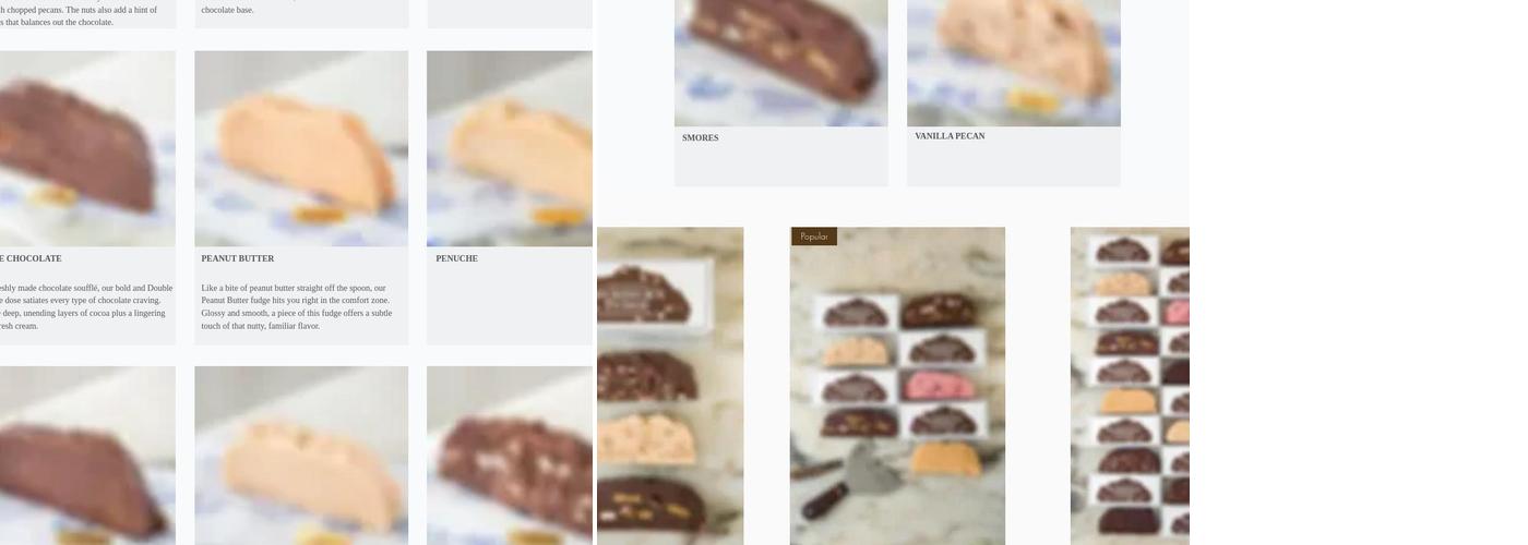 Murdick's Fudge Menu