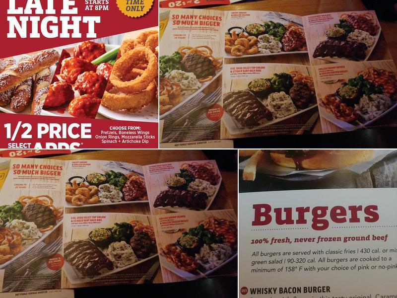 Applebee's Grill + Bar Menu
