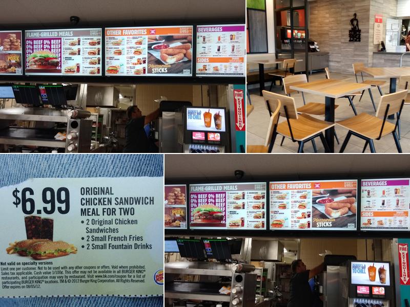 Burger King Menu