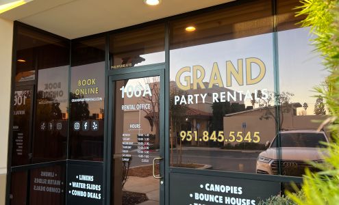 GRAND PARTY RENTALS 1090 5th St Suite 106A, Calimesa California 92320