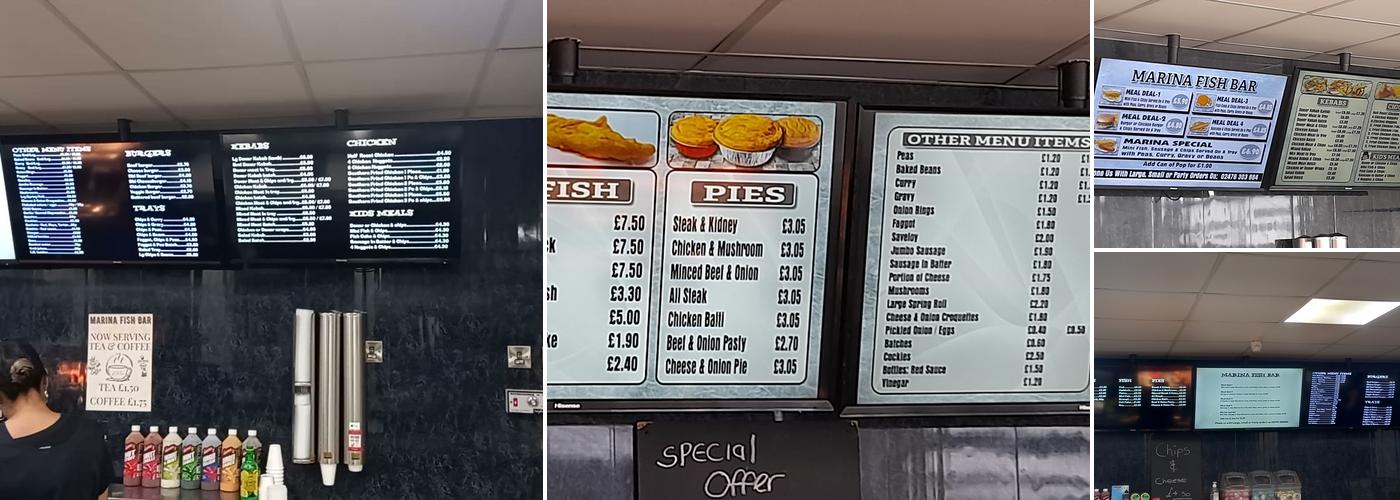 Marina Fish Bar Menu