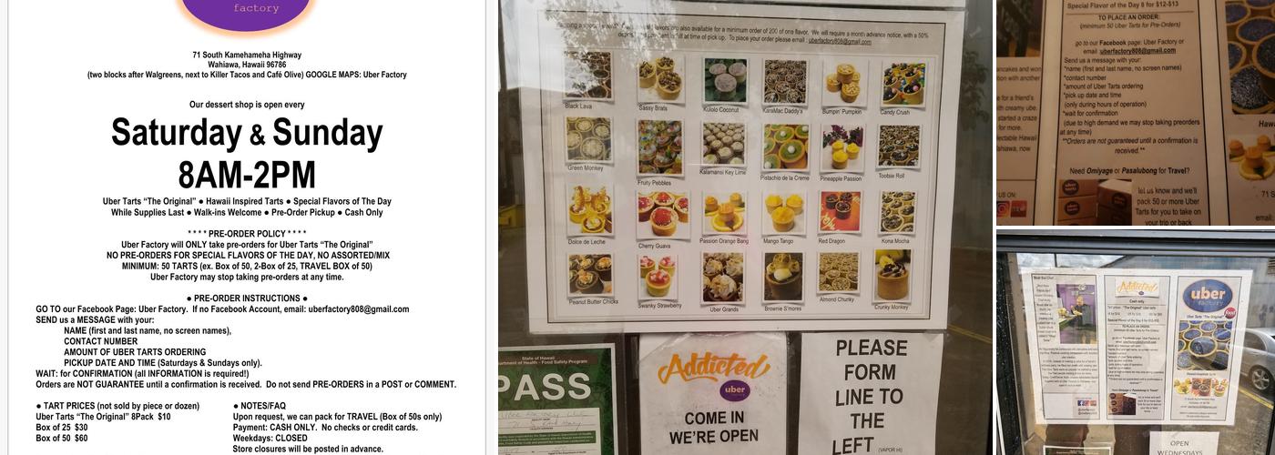 Uber Factory Menu