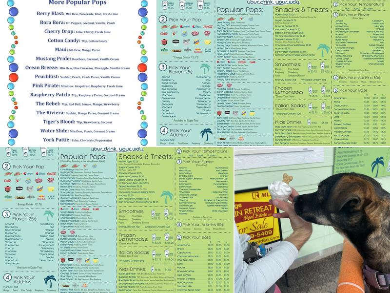 Fizeez Menu