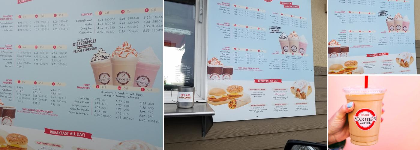 Scooter's Coffee Menu