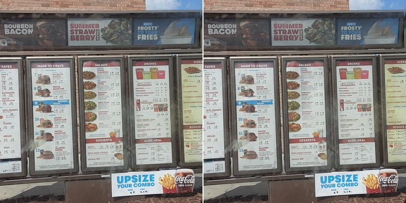 Wendy's Menu