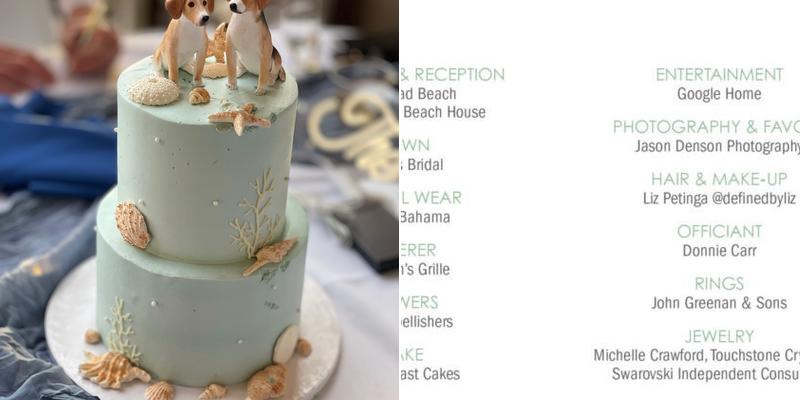 Sweet Coast Cakes Menu