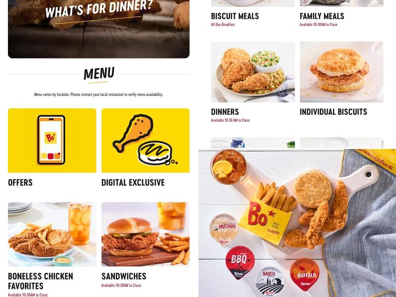 Bojangles Menu