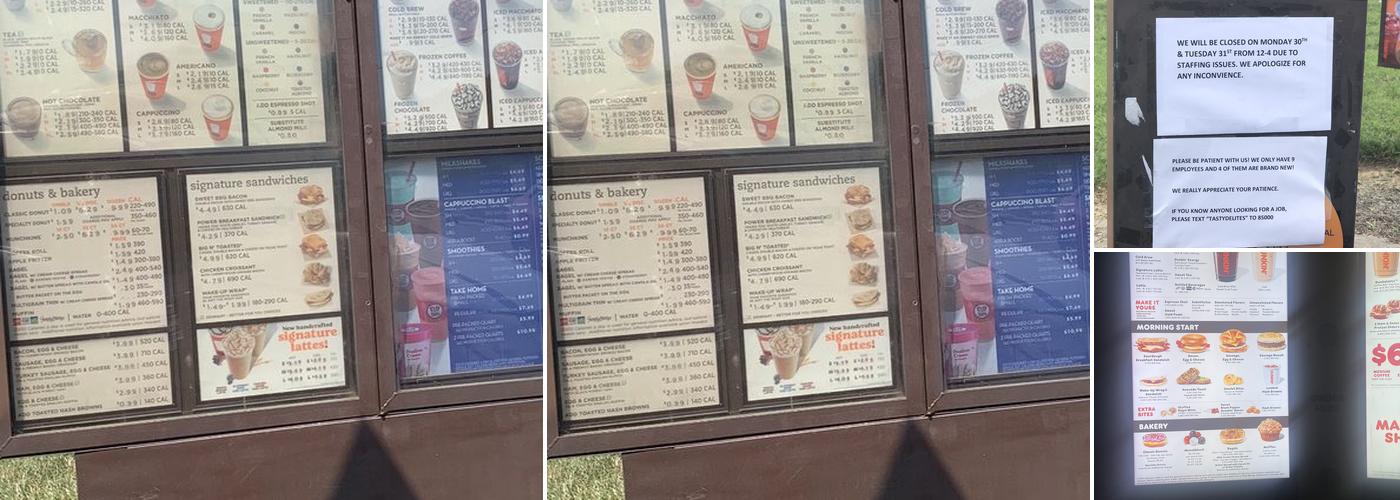 Dunkin' Menu
