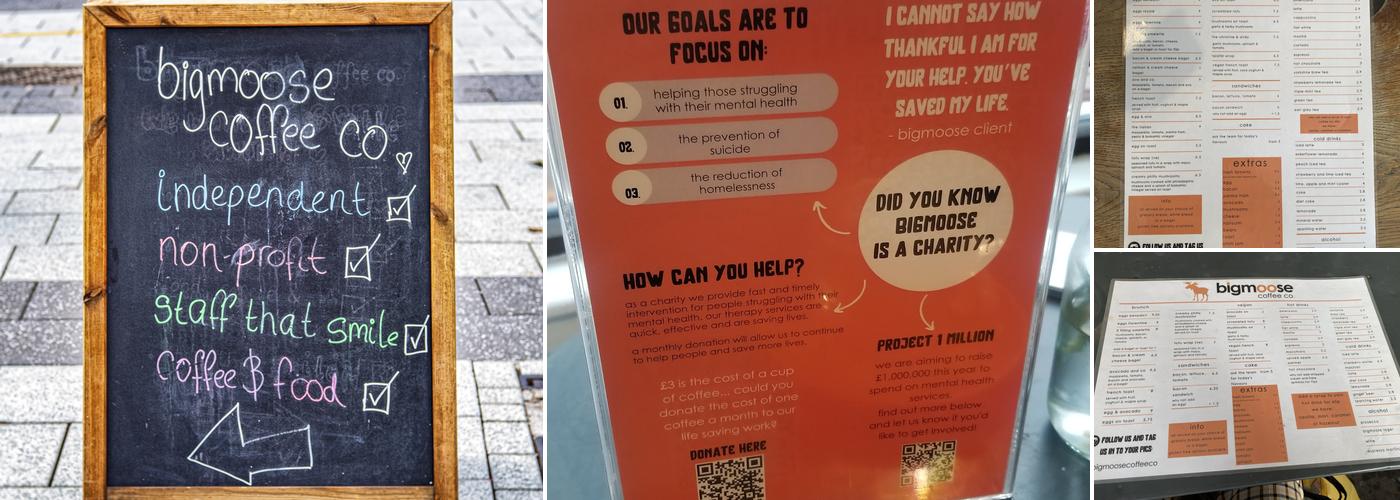 bigmoose coffee co. Menu