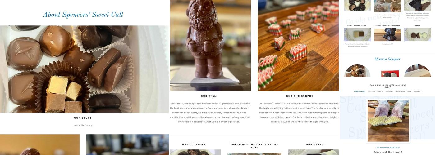 Spencers' Sweet Call at the Minerva Menu