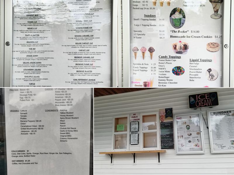 Big Cones Ice Cream Menu