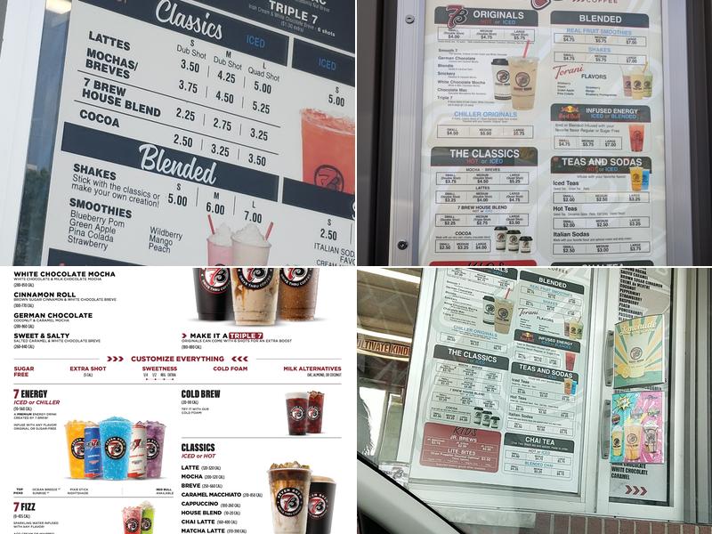 7 Brew Coffee Menu