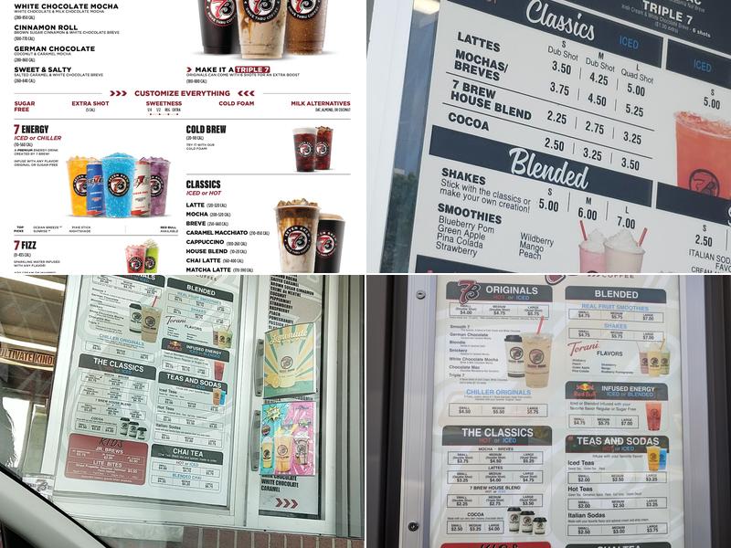 7 Brew Coffee Menu