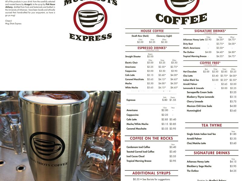Mug Shots Coffee Menu
