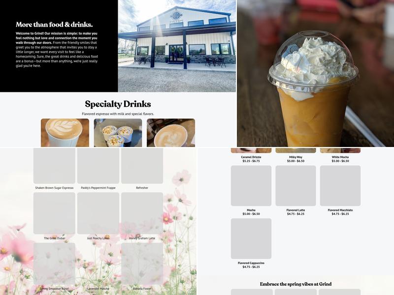 Grind Coffee & Bistro Menu