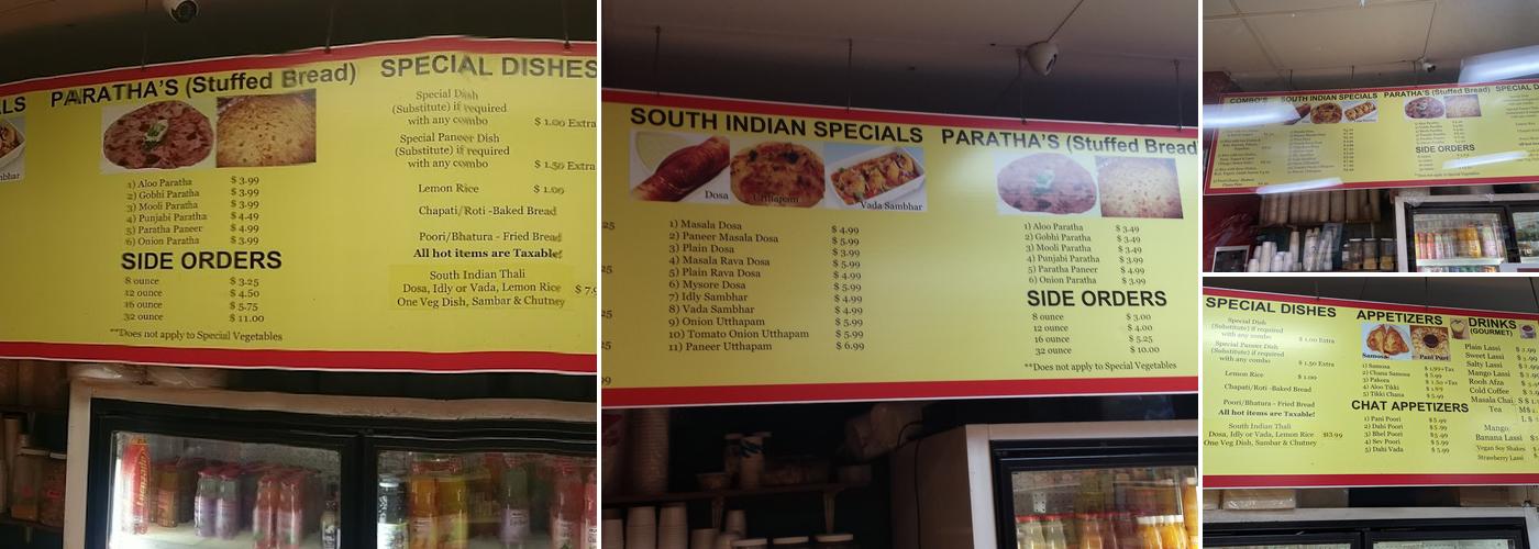 India Sweets & Spices Menu