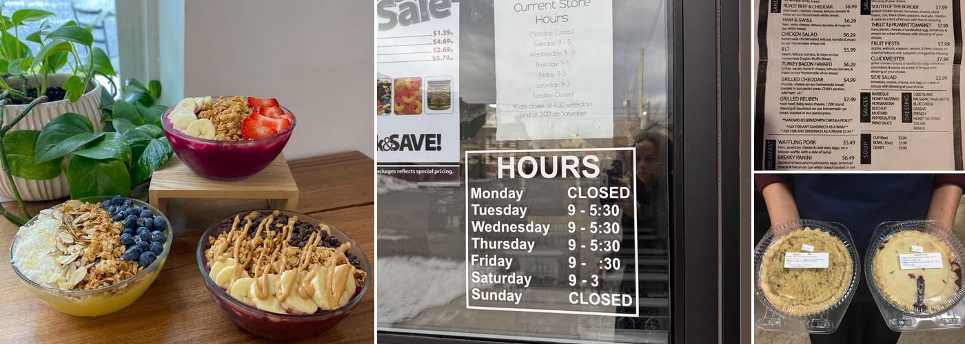 Clugston's Market & Cafe Menu