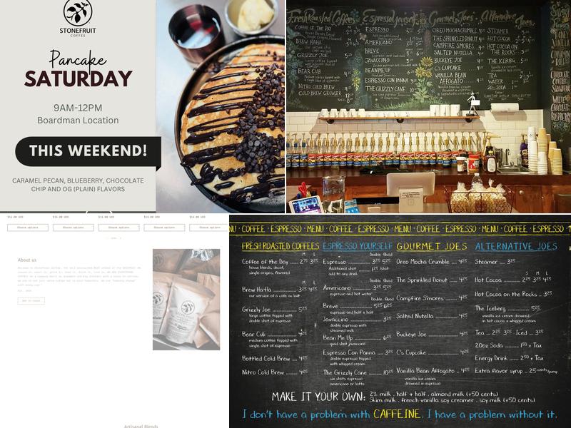 StoneFruit Coffee Menu