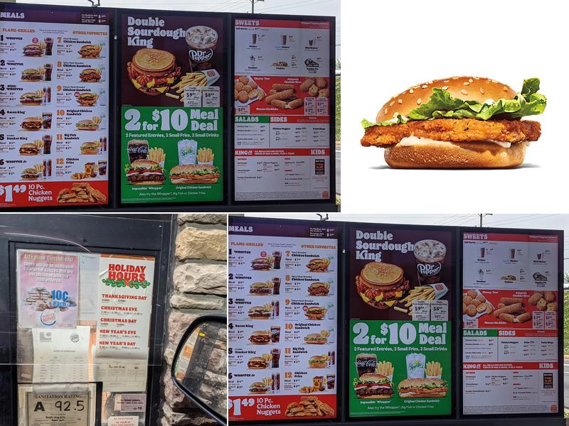 Burger King Menu