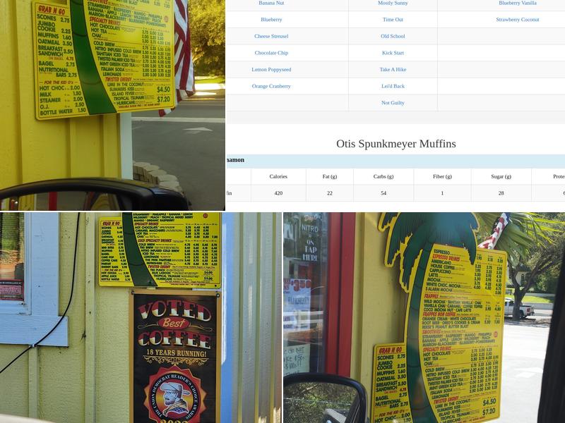 Day O Espresso & Smoothies Menu