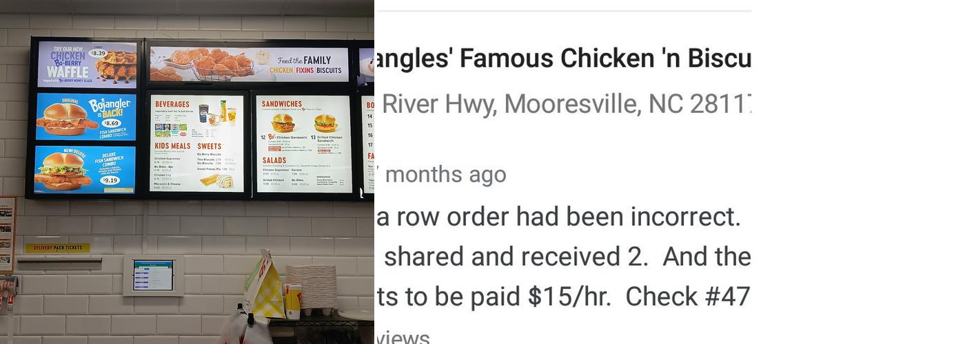 Bojangles Menu