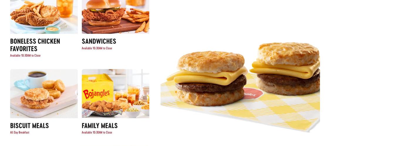 Bojangles Menu