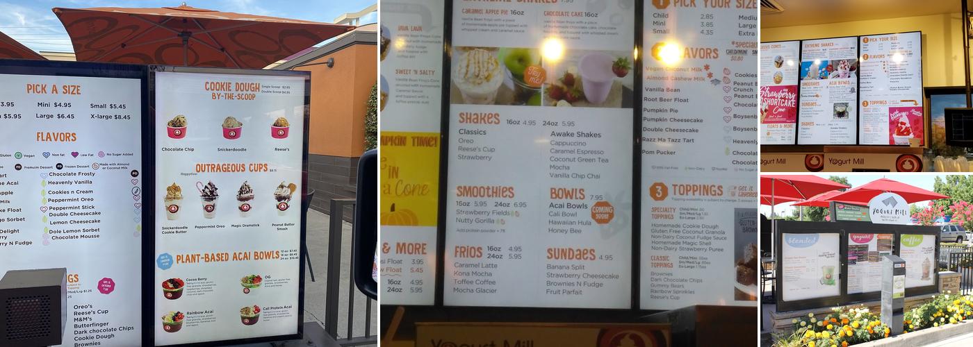 Yogurt Mill Menu