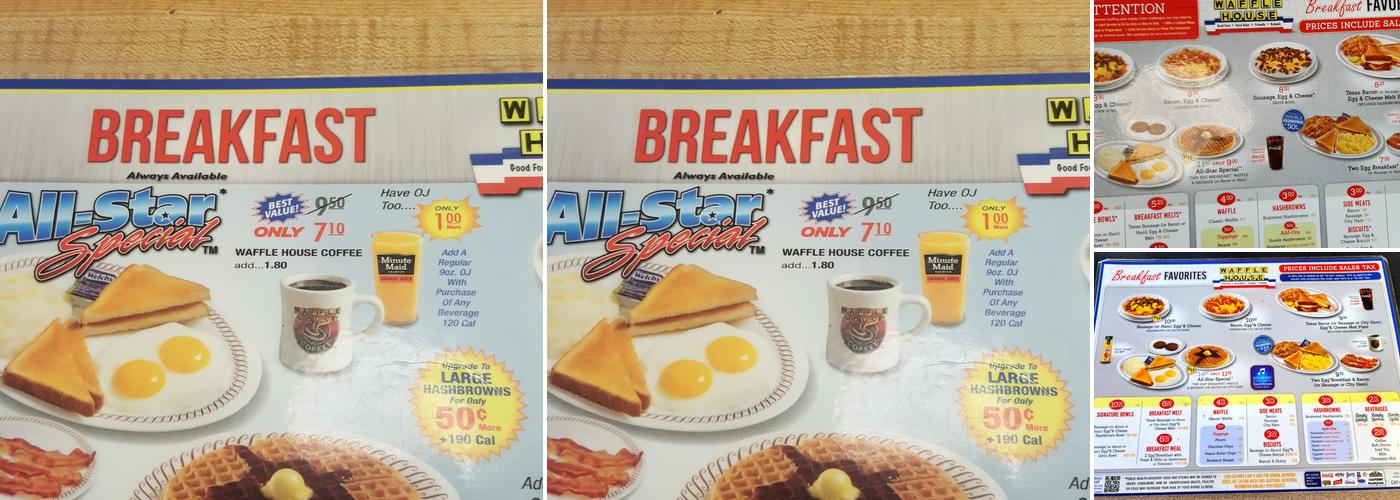 Waffle House Menu