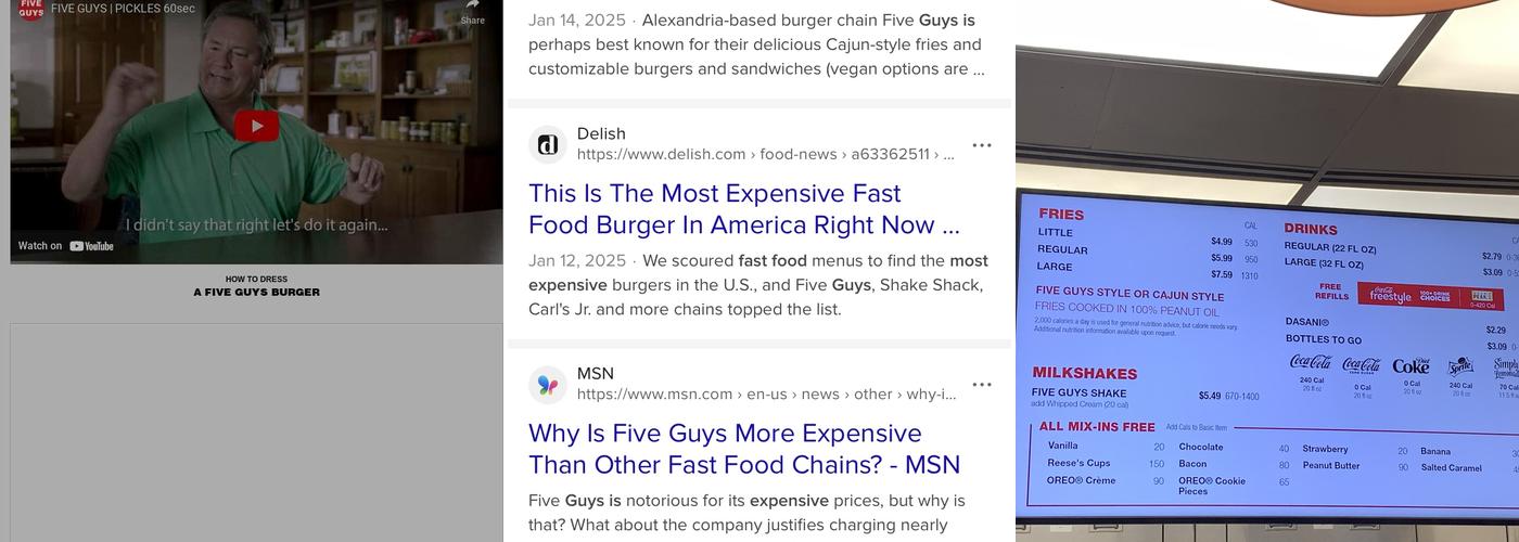 Five Guys Menu