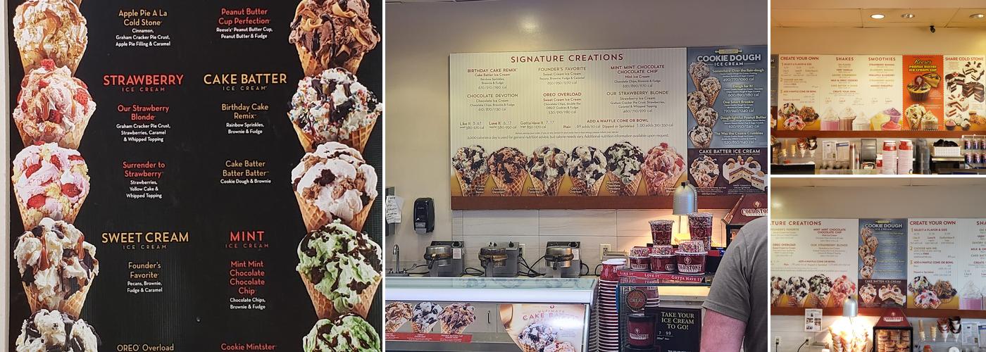 Cold Stone Creamery Menu