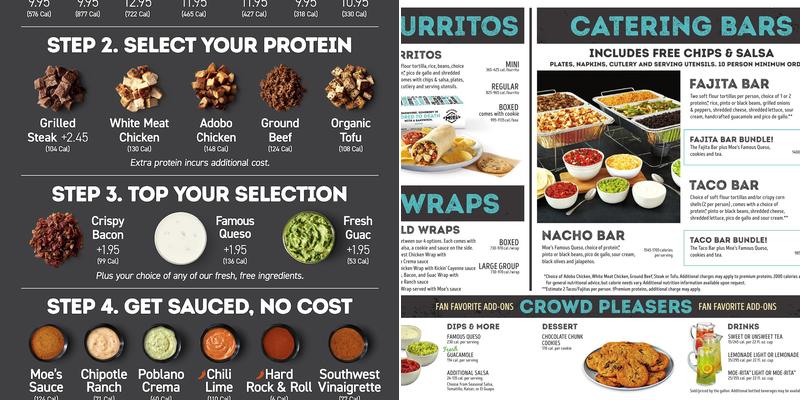 Moe's Southwest Grill Menu