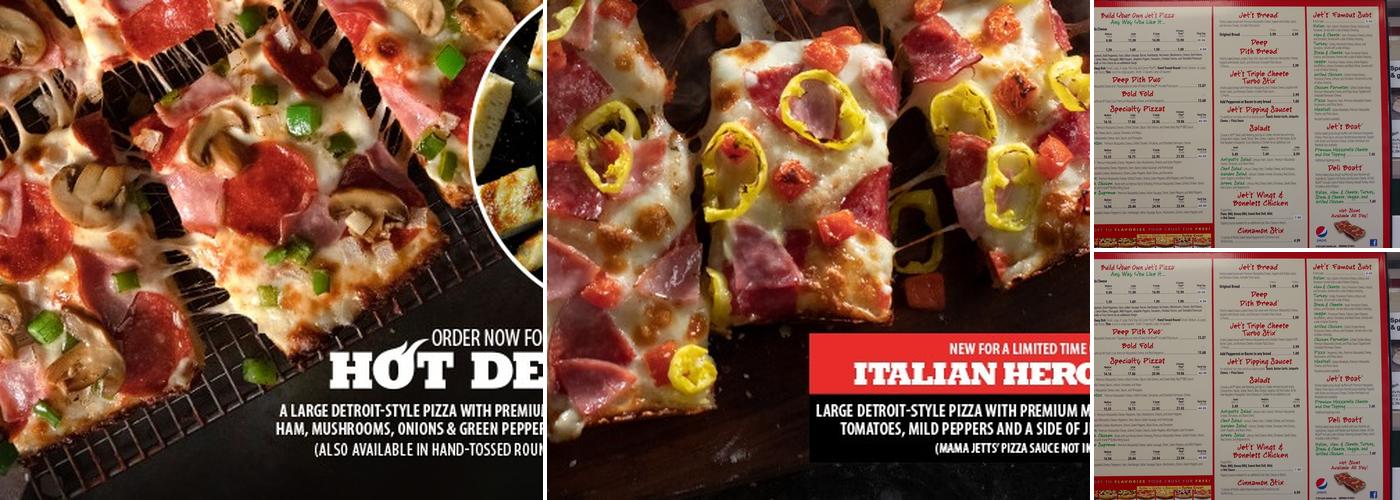 Jet's Pizza Menu
