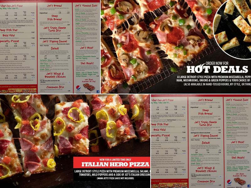 Jet's Pizza Menu