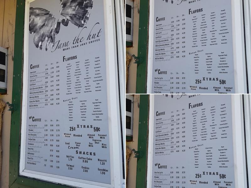 Java The Hut Menu