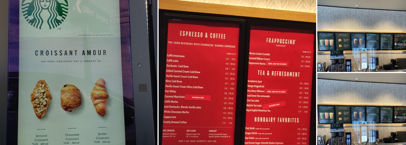 Starbucks Menu