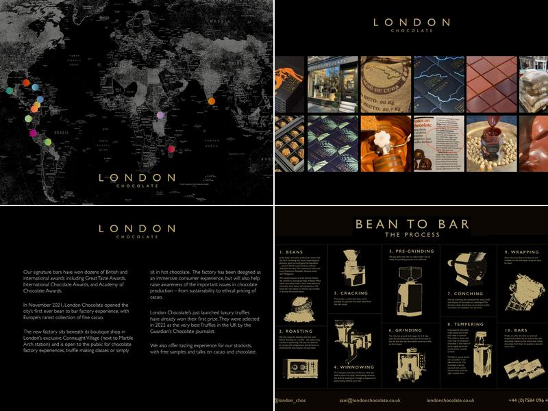 London Chocolate Menu