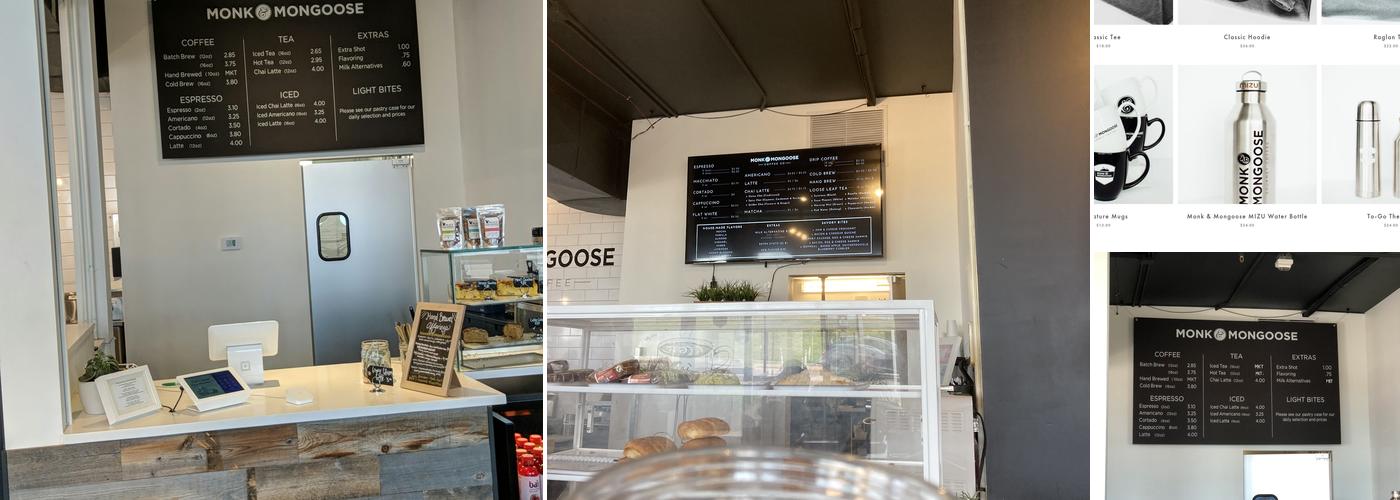 Monk & Mongoose Coffee Co Menu