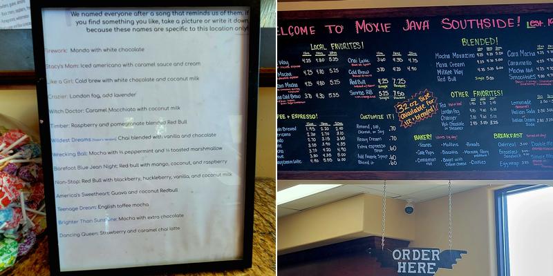 Moxie Java - Nampa Southside Menu