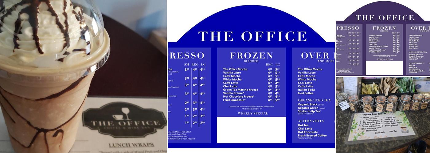 The Office Coffee and Wine Bar Menu